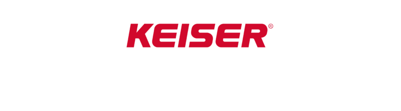 Banner image of the Keiser community, featuring a runner and coach with a timer stopwatch.