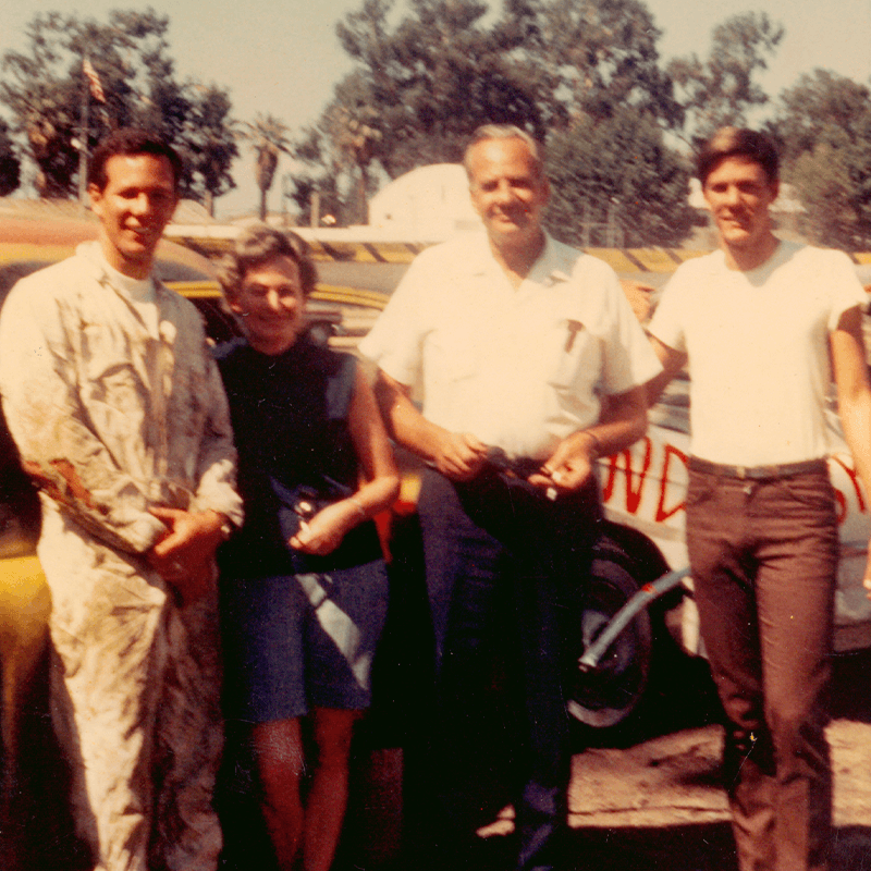 Dennis and Randy with their parents