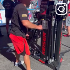 @keiserfitness showcasing the Force Machine